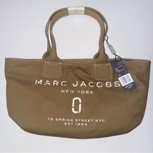 Marc Jacobs Khaki Green Canvas Tote Bag